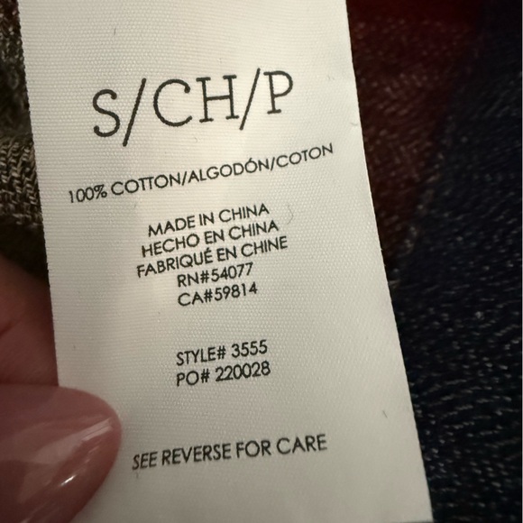 CAbi Multicolor Collage Plaid Utility Zip Up Flannel Jacket Size S Pearl Accents - Picture 11 of 17